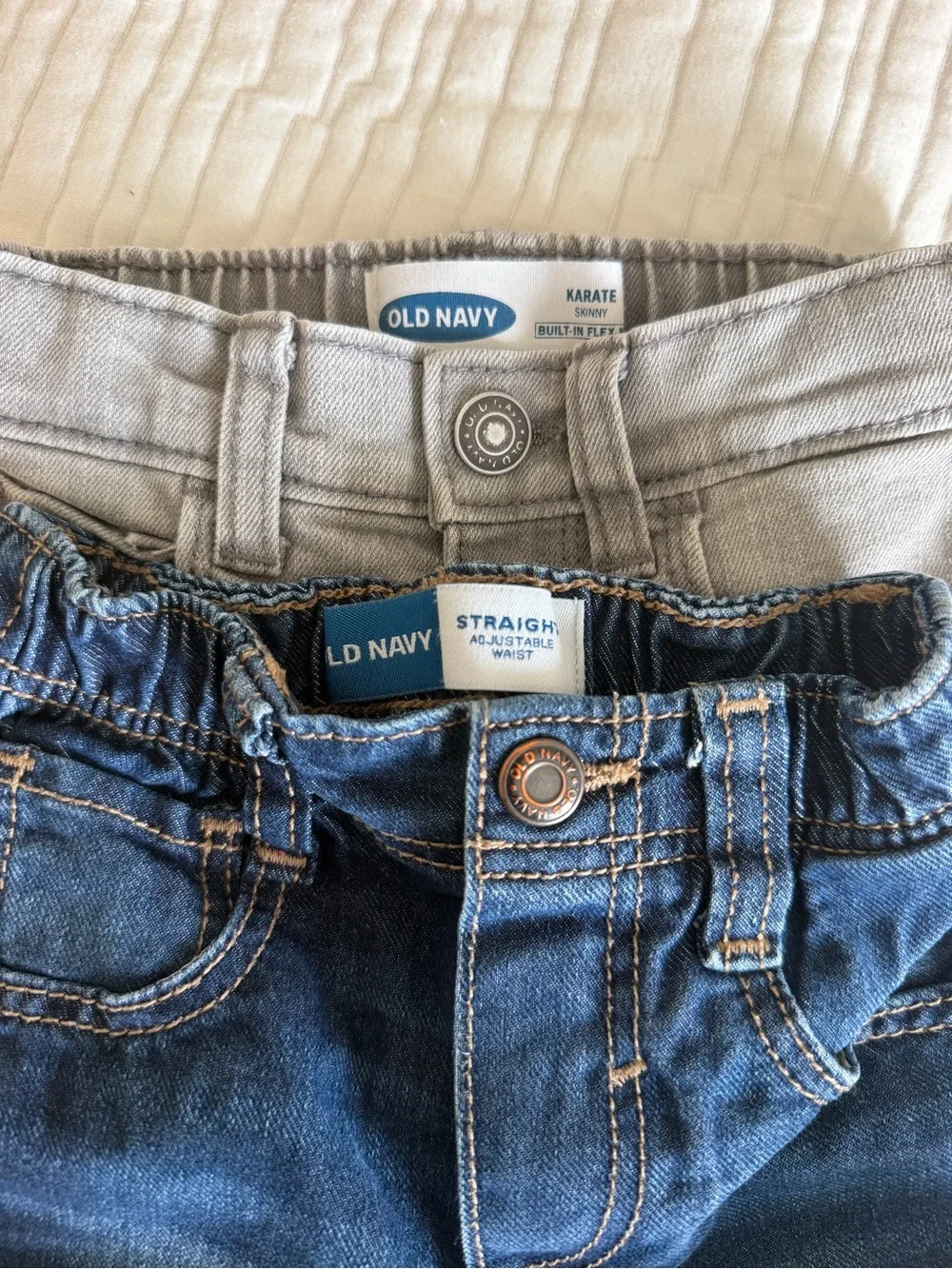Old Navy Toddler Jeans and Gray Jeans - Blue and Light Gray